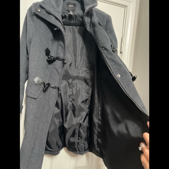 Forever 21 Funnel Neck Toggle Duster - Picture 12 of 16